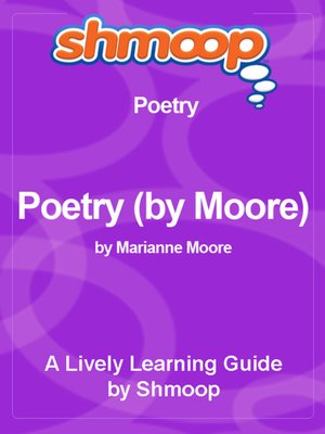 cover image of Poetry (by Moore)